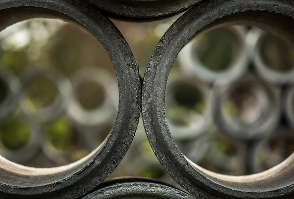Stone pipes as background. — Stock Photo, Image
