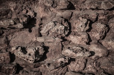 Taş duvar dokusunun arkaplanı.