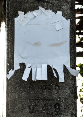 eski yırtık kapalı taş duvar kağıdı bildirimi.