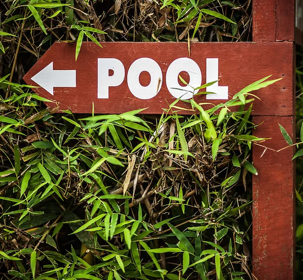 Sign "Pool". — Stock Photo, Image