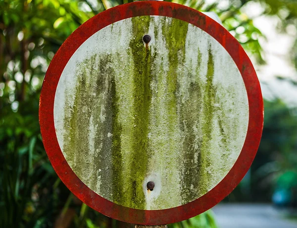 Oude grunge verkeersbord. — Stockfoto