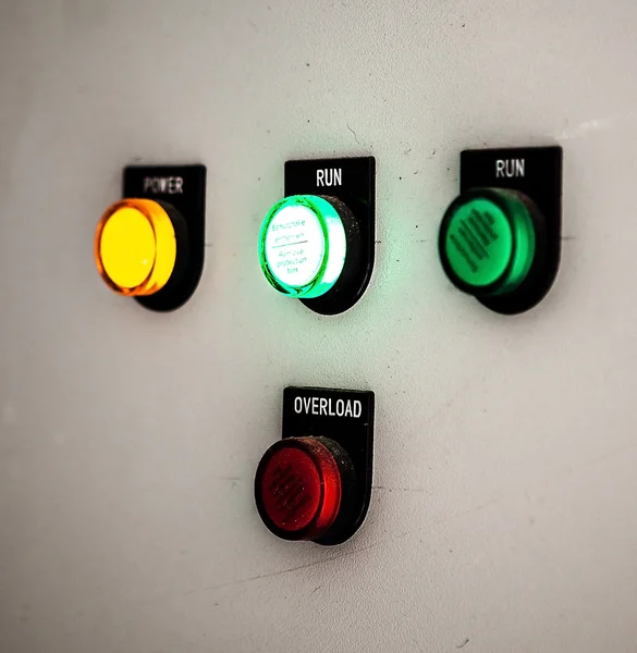 Control buttons on a wall — Stock Photo, Image