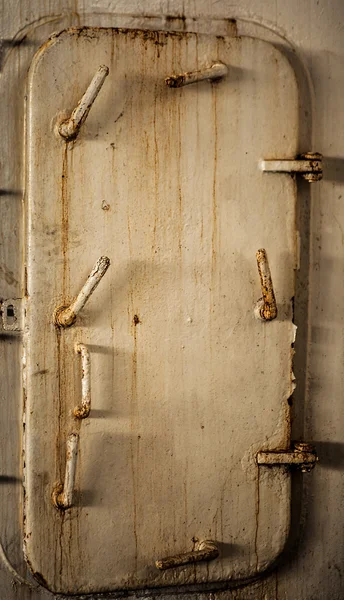 Iron ship door — Stock Photo, Image