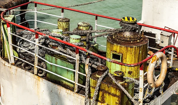 Dek van oude schip — Stockfoto