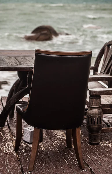 Café på stranden — Stockfoto