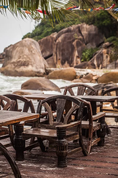 Café på stranden — Stockfoto