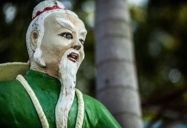 geleneksel taş Asya heykel.