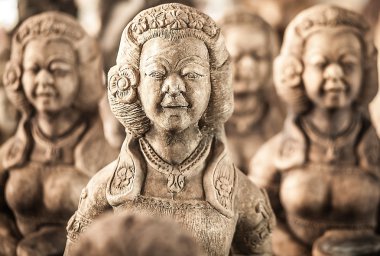 eski geleneksel heykelcik'ın taş. arka plan fotoğraf.