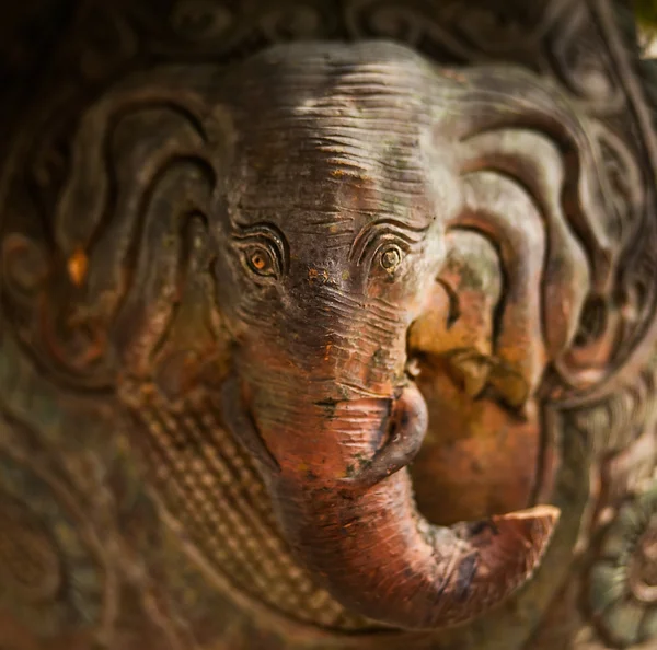 Sloní řezbářské textury pozadí — Stock fotografie