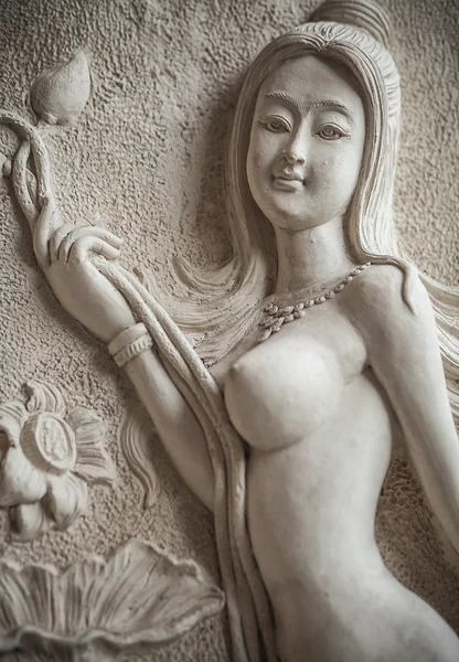 Ancienne sculpture en pierre . — Photo