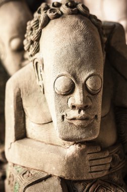 geleneksel taş Asya heykel.