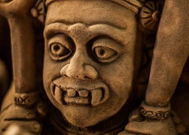 geleneksel taş Asya heykel.