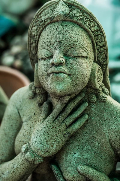 Traditional stone asian statue. — Stock Photo, Image