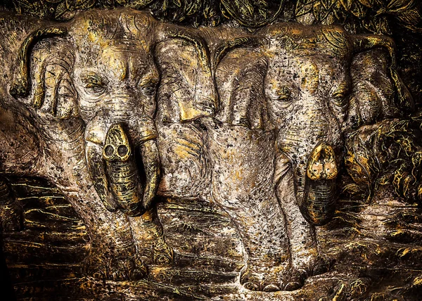 Elefante escultura textura fundo — Fotografia de Stock