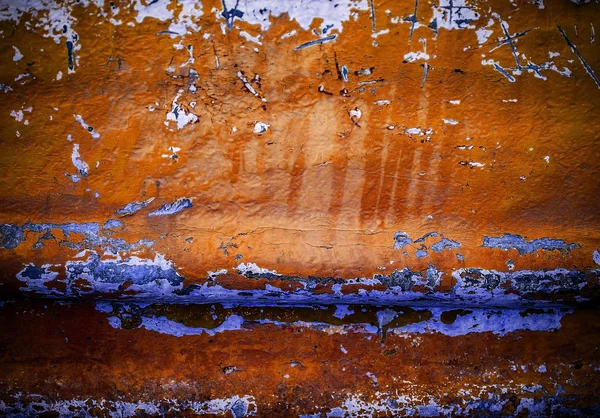 Vecchia parete con sfondo colore marrone e blu — Foto Stock