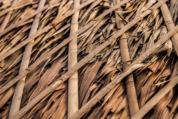 Thatch roof for traditional house in Asia. Background photo. — Stock Photo, Image