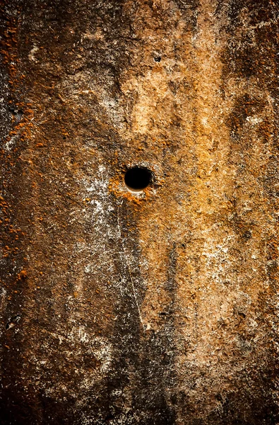 Sfondo muro marrone con tubo primo piano — Foto Stock