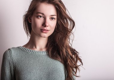 genç seksi model kız poz Studio.