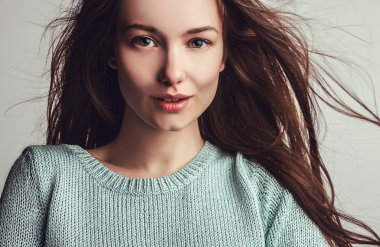 genç seksi model kız poz Studio.