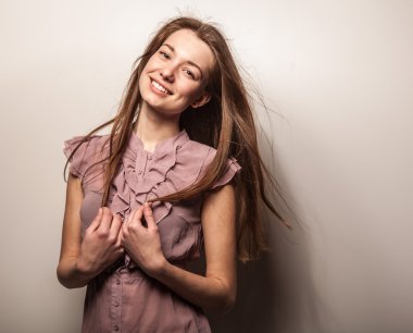 genç seksi model kız poz Studio.