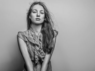 genç seksi model kız poz Studio.