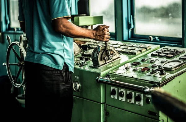 Ship control bridge — Stock Photo, Image