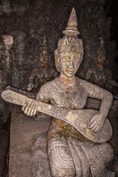 Old stone sculpture in Thailand — Stock Photo, Image