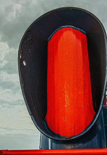 Chimney of sea ship — Stock Photo, Image