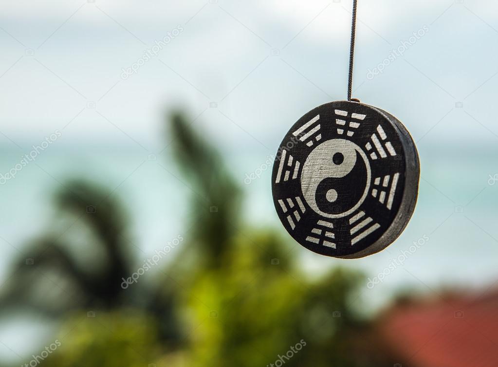 Ying yang sign decoration