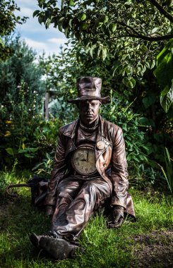 saatçi, parlak fantastik filmde görüntü. Açık masal sanat fotoğraf.