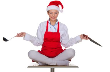 Noel Baba şapkası yemekleri yemek
