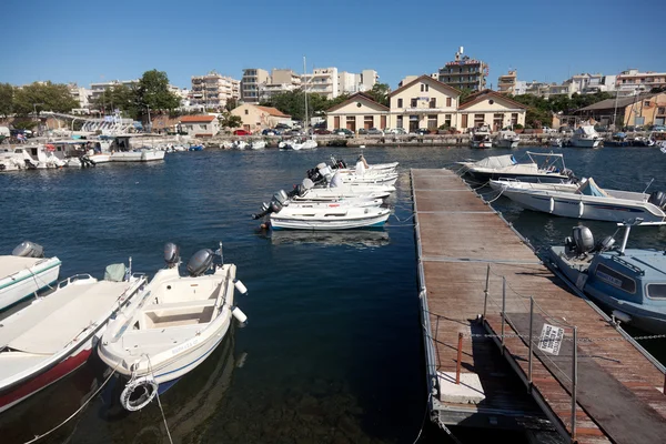 Jachty żaglowe w marina przystań Alexandroupolis - Grecja — Zdjęcie stockowe