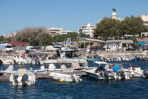 Sailboats at marina dock of Alexandroupolis - Greece — Stock Photo, Image