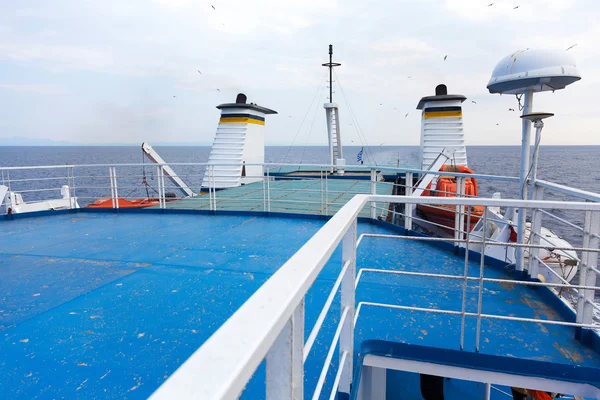 Helipad area on-board ship — Stock Photo, Image