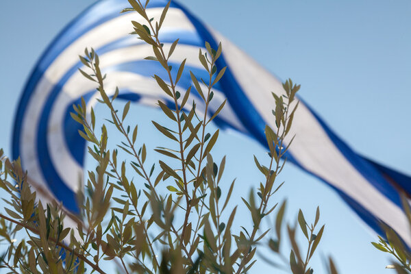 The biggest Greek flag ever built. 480 square meters and weighin