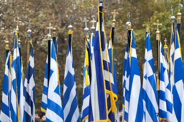 Greek flags — Stock Photo, Image