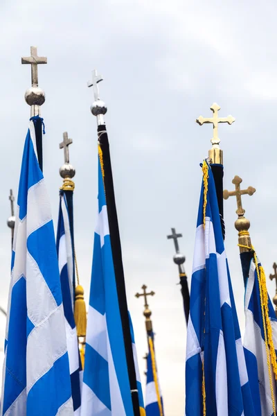 Greek flags — Stock Photo, Image
