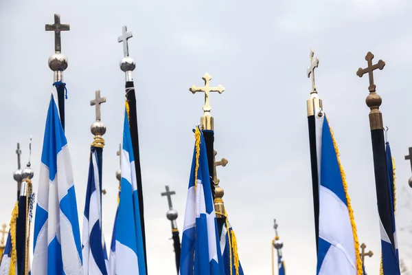 Greek flags — Stock Photo, Image