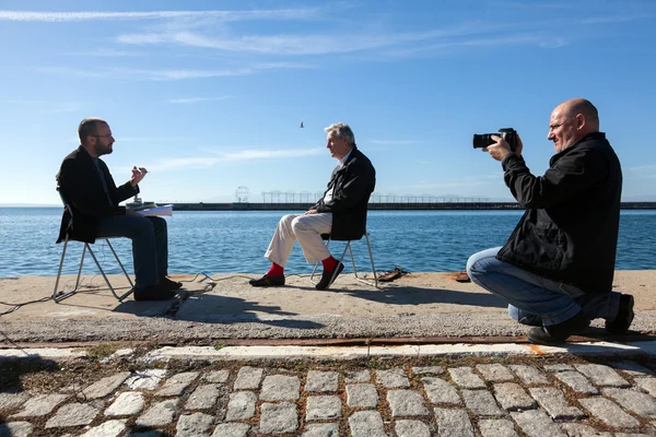 Griekse directeur costas gavras — Stockfoto