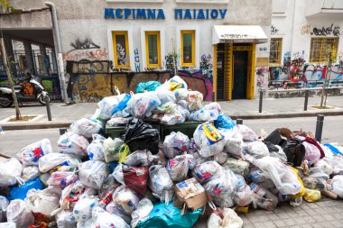 Selanik Merkez - Yunanistan çöp yığınları