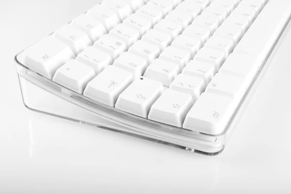 White computer keyboard — Stock Photo, Image