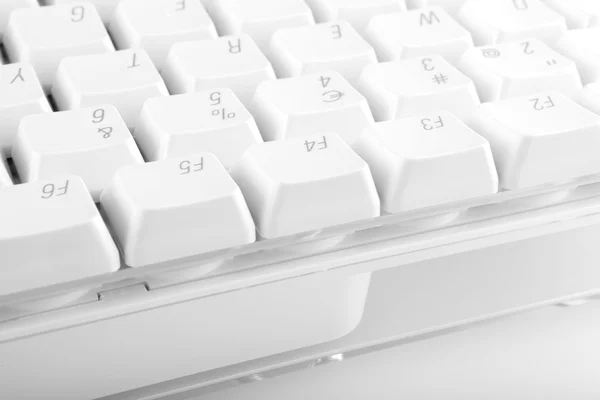 Klawiatura komputerowa biały — Zdjęcie stockowe