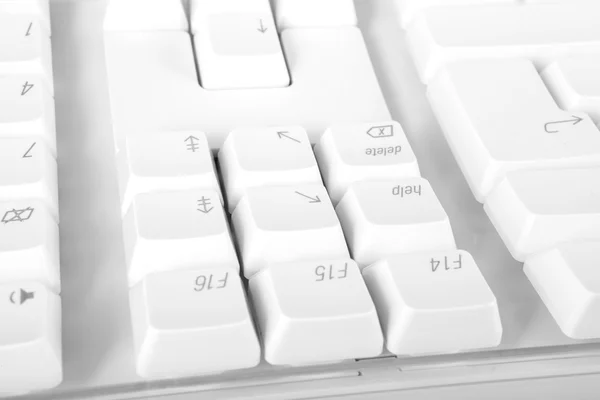 White computer keyboard — Stock Photo, Image