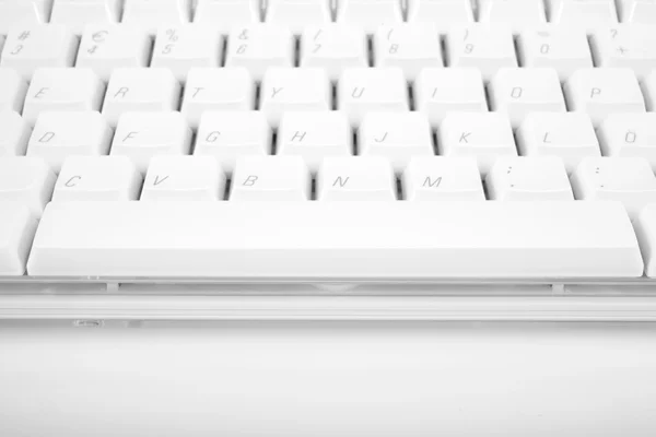 Witte computertoetsenbord — Stockfoto