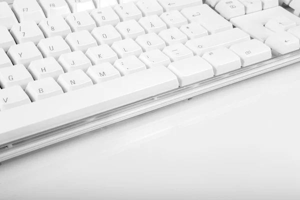 Clavier ordinateur blanc — Photo