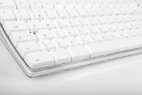 Weiße Computertastatur — Stockfoto