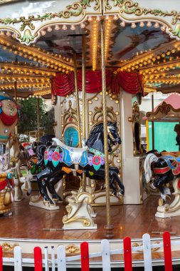 Vintage carousel ya da atlı karıncaya
