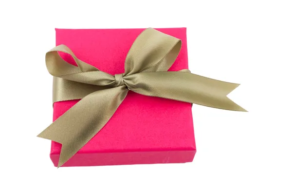 Gift box on white background — Stock Photo, Image