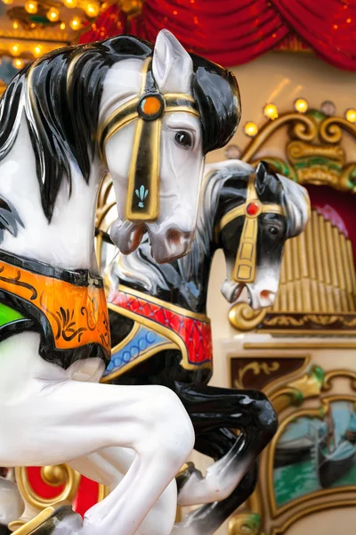 Vintage carousel or merry-go-round — Stock Photo, Image