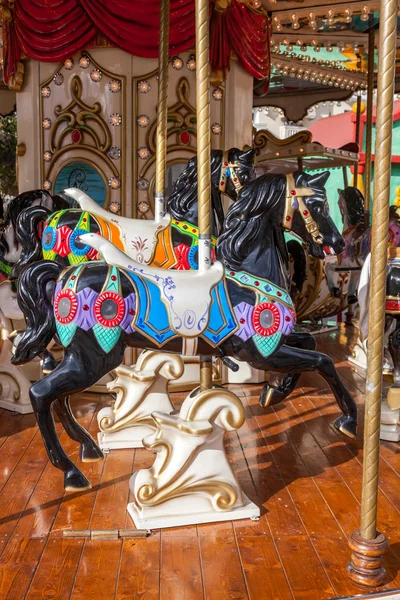 Vintage carousel or merry-go-round — Stock Photo, Image